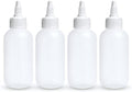 BRIGHTFROM Squeeze Bottles - 4 OZ Empty Plastic Containers for
