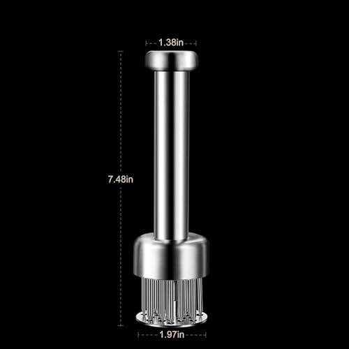 Stainless Steel Meat Tenderizer, 21 Sharp Needles