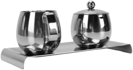 GOTOTOP Stainless Steel Milk Frothing Pitcher Set 300ml with Spout for