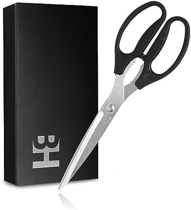 BOWERY HOME Meat Scissors - Heavy Duty Kitchen Shears - Heavy Duty