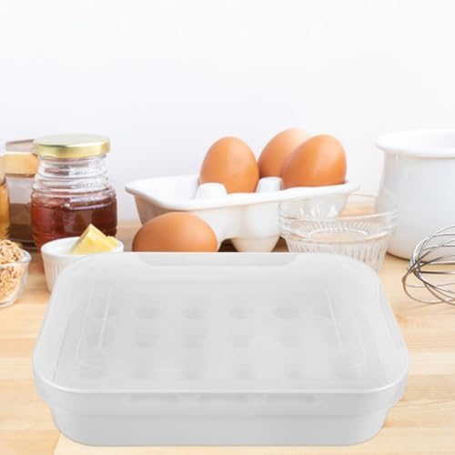 2pcs Egg Storage Box with Lid, Stackable Multilayer Refrigerator Tray