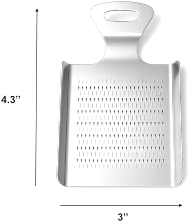 Compact Stainless Steel Grater, Mirror-Polished Grinder for Garlic