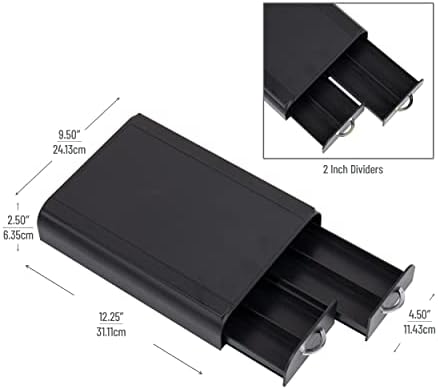 Mind Reader Single Serve Pod Organizer, 2 Drawers, 24 Pod Capacity, Black