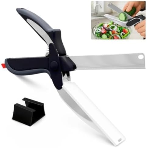 2-in-1 Kitchen Scissors for Food with Safety Lock