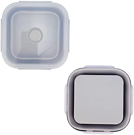 CARTINTS Collapsible Camping Bowl, Silicone Food Container with Lid