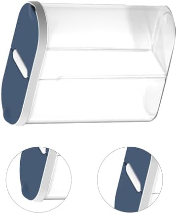 Cereal Container 8.8oz Blue – Divided Storage Design, Airtight Plastic