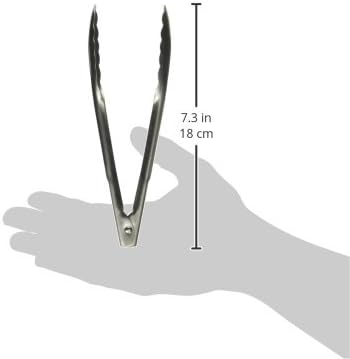 Winco Coiled Spring Heavyweight Stainless Steel Utility Tong - Image 2