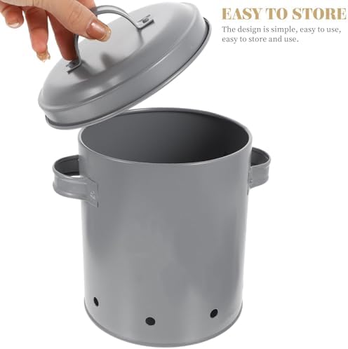 3pcs Iron Potato Storage Buckets with Vent Design and Handle