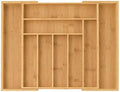EVERLINE Expandable Bamboo Drawer Organizer for Kitchen Utensils