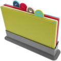 Plastic Cutting Board Non Slip Set of 4, Color Coded Kitchen Chopping