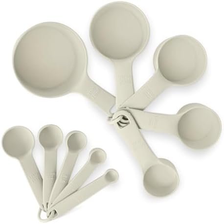 Amazon Basics Measuring Cups and Spoons, 10-Piece Set, Food-Grade
