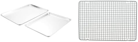Nordic Ware Natural Aluminum Commercial Baker's Half Sheet and Big
