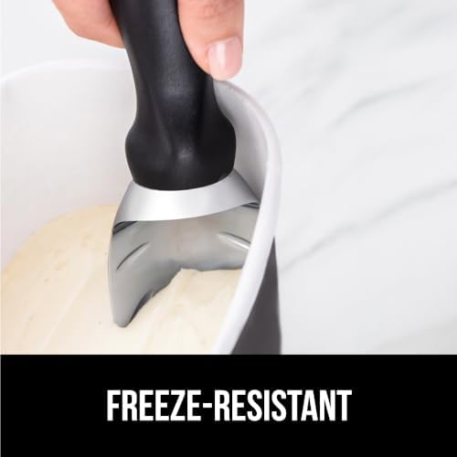 GORILLA GRIP® Heavy Duty Ice Cream Scoop, Professional Scooper, Black