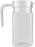 Small Glass Pitcher With Lid, Acrylic Transparent Beverage Bottle