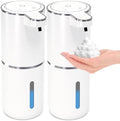 2 Pack Automatic Foaming Soap Dispensers, 12.8oz, White