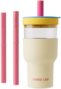 CHAKO LAB Glass Insulated Water Bottle 20oz | No Metal Taste Tumbler