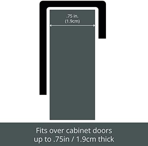 mDesign Steel Hanging Cabinet Storage Organizer Holder for Kitchen