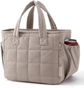 BAGSMART Lunch Bag Women Small Cute Quilted Insulated Leakproof