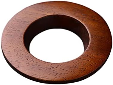 Gralara Ceramic Pour Over Coffee Dripper with Black Wood Stand, Manual