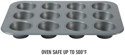 Calphalon Titan 10-Piece Nonstick Bakeware Set, Baking Sheet Set, Steel Core PFA-Free Nonstick Coating, Oven Safe, Includes Sheet Pans, Muffin Pan, Round Cake Pans, Loaf Pan and Cooling Rack - Silver