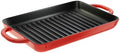 Lodge 12.5 x 8 Inch Enameled Cast Iron Grill Pan, Red
