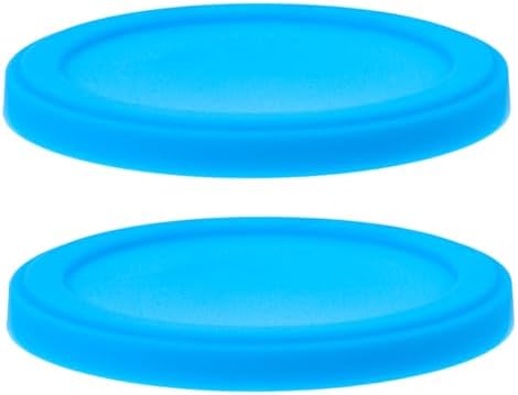 2-Piece Silicone Cup Lids, Reusable Mug Covers