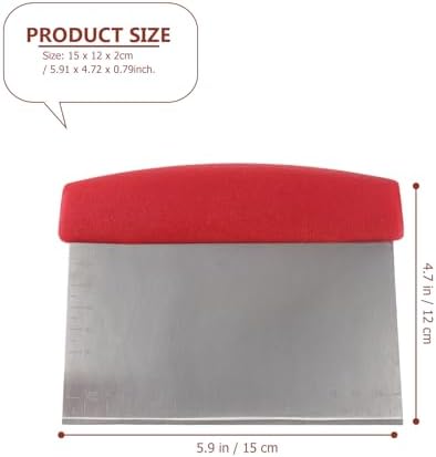 Zerodeko 2pcs Dough Chopper Scale Dough Scraper Kitchen Scraper Metal