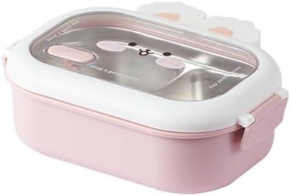 Cute Bunny for Stainless Steel Lunch Box with Leak-Proof Lid, Reusable