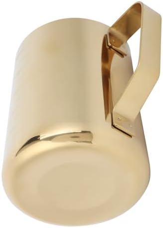 Milk Frothing Pitcher 600ML Stainless Steel Gold with Scale