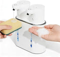 Double Automatic Soap Dispenser, 27oz Foaming+Liquid Soap Dispenser, 4