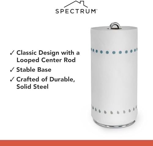Spectrum Chrome Paper Towel Holder, Countertop