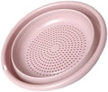 Drain Basket Multi-Function Collapsible Colander Round Silicone
