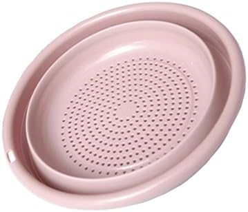 Drain Basket Multi-Function Collapsible Colander Round Silicone