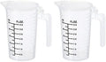 PATIKIL Graduated Beaker, 2 Pack 100ml PP Plastic Liquid Measuring Cup