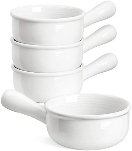 LE TAUCI French Onion Soup Bowls, 15 Ounce Ceramic Soup Bowls with