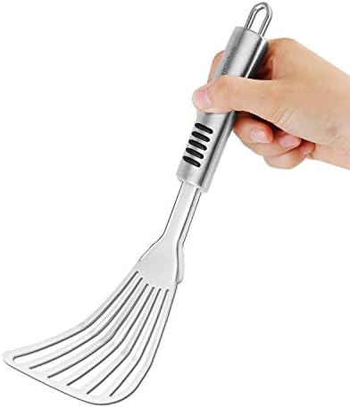 Fish Spatula - Rust-Resistant Stainless Steel, Non-Slip Handle, Ideal