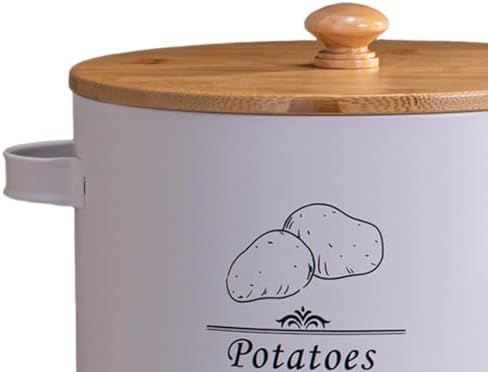 Potato Storage Tin, Kitchen Canister with Airtight Lid, Kitchen
