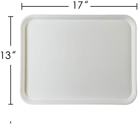 Eslite Rectangular Plastic Serving Trays,Fast Food Serving Cafeteria