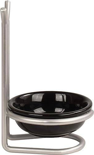 Spectrum Euro Spoon Rest with Ceramic Dish Upright Cooking Utensil