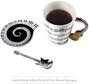 Guitar Novelty Mug Unique Musical Gift Coffee Cup with Cool Music