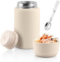 Thermo for Hot & Cold Food, 25oz Insulated Food Jar with Handle Spoon
