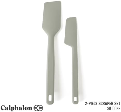 Calphalon Prime Scraper Set, 2-Piece Silicone Kitchen Scraper Set