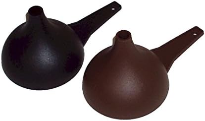 Tupperware Hershey Kiss Shaped Large Funnel Set of 2 Brown and Black