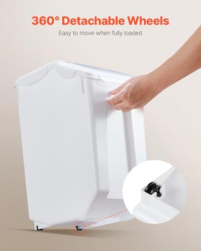 VEVOR Rice Storage Container, 4.5Gallon/20L x2 Capacity Large Dog Food
