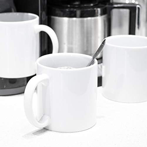 BYCNZB 22oz white Super Large Ceramic Coffee Mugs Large Handles Set of