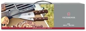 Victorinox Wood 7-Piece BBQ Cutlery Roll Set