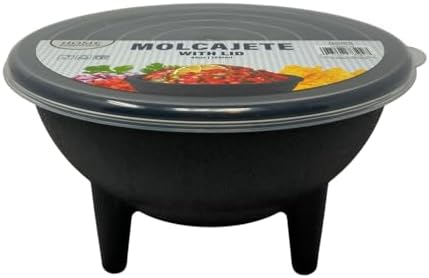 Large Salsa Bowl with Lid (45oz), Serve Salsa, Guacamole, Dips, and