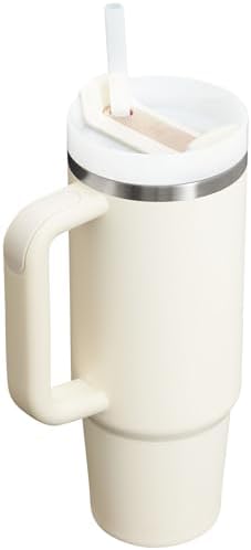 STANLEY Quencher H2.0 Flow State Tumbler, 30 oz, Cream 2.0