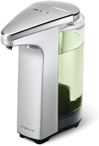 simplehuman 8 oz. Touch-Free Sensor Soap Dispenser, Brushed Nickel