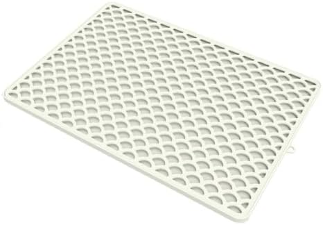 Absorbent Dish Drying Mat 18x13in Double Layer Silicone